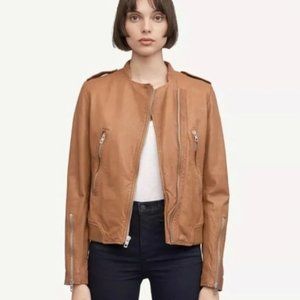 Rag & Bone 'Lyon' Moto Jacket - Size 0 - Tan